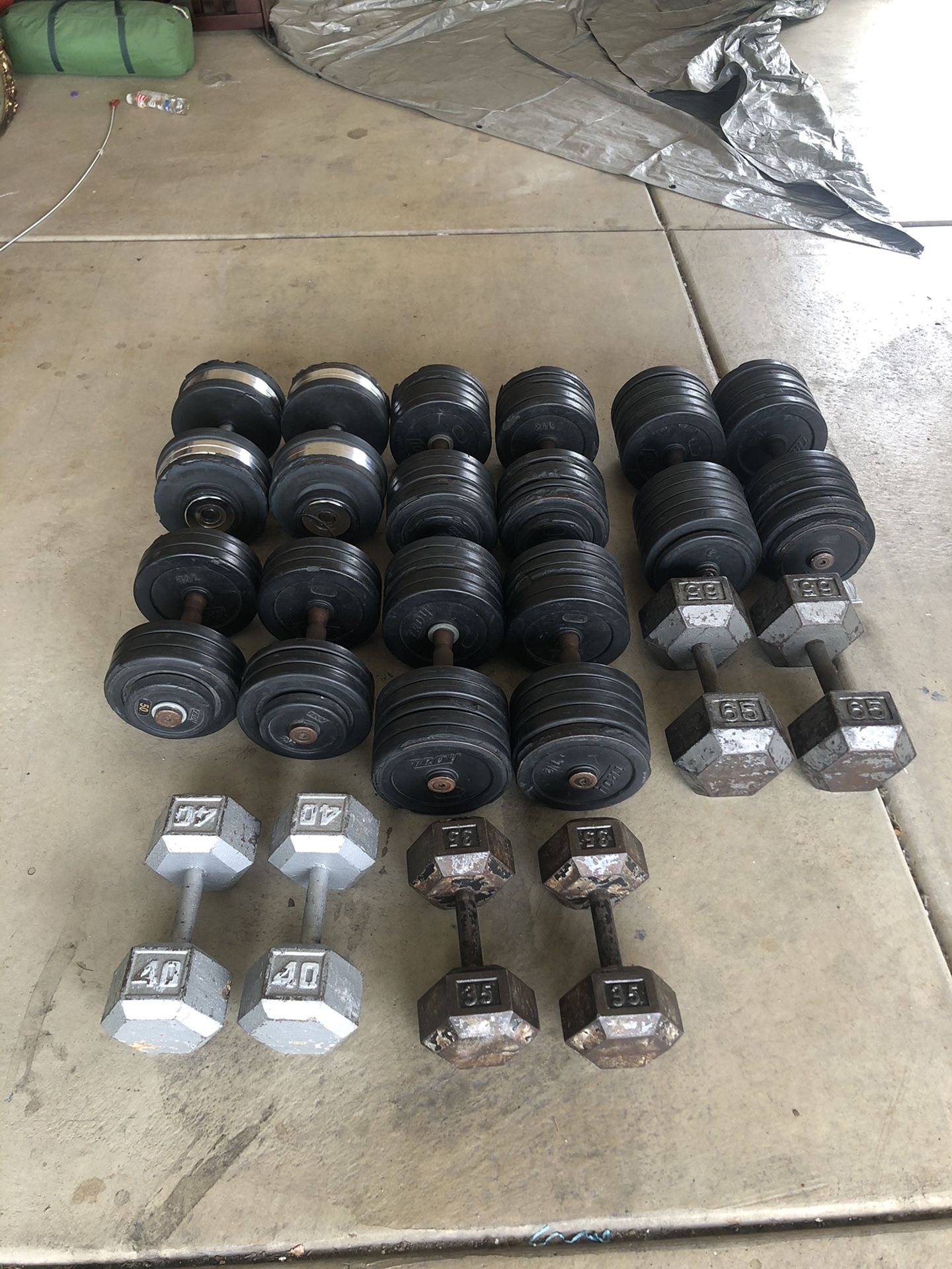 Weights Dumbbells Barbell