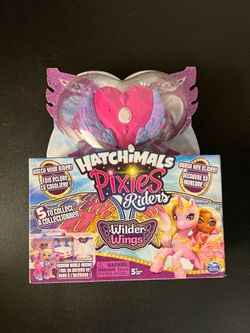 Hatchimals Pixies Riders Wilder Wings Magical Mel Pixie and Ponygator Glider New