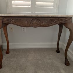Console Table + Marble Top