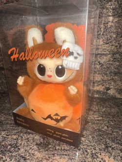 New Authentic POP ART LABUBU Halloween Pumpkin. Collectible in its Original Packaging.