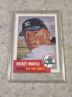 1991 Topps Mickey Mantle Archives Mickey Mantle reprint Card.