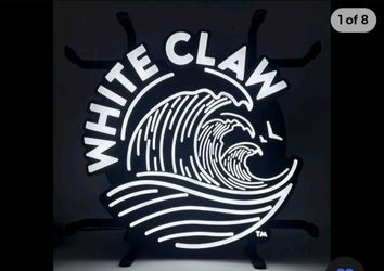 WHITE CLAW LED SIGN