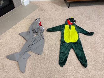 Kids Halloween Costumes - Dinosaur & Shark (Ages 7-10)