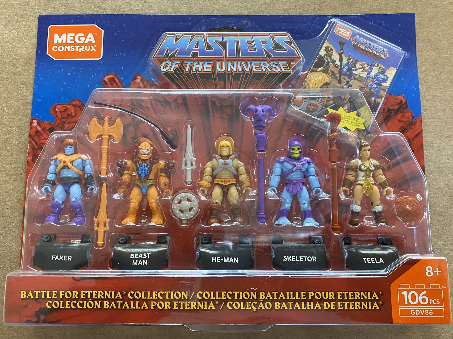Masters of the universe mega construx battle for eternia brand new