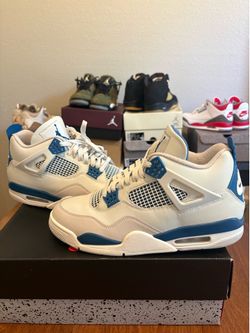 Size 11- Jordan 4 ‘Military Blue’