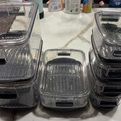 Cuisinart Progressive International Prepworks Clear Sealed Tight Food Storage Containers