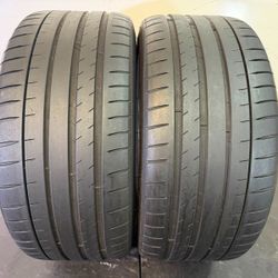 V897  245 35 19 93Y  Michelin  Pilot Sport 4S   2 Used Tires 60% Life 