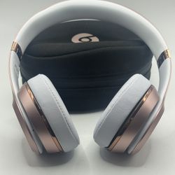 (Authentic) Rose Gold Beats Solo3 Bluetooth Wireless Headphones #1943