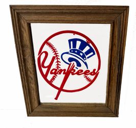 Vintage 1970s NY YANKEES BOARDWALK MIRROR