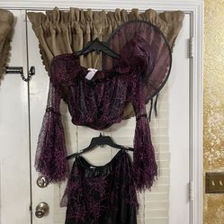 Witch Burgundy Costume