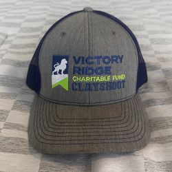 Stylish Grey Blue Snapback Hat – Mesh Back – Adjustable Cap