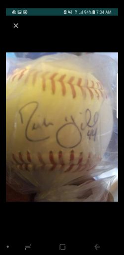 dodgers Rich Hill autograph baseball
