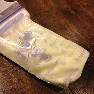 Breastmilk in bags