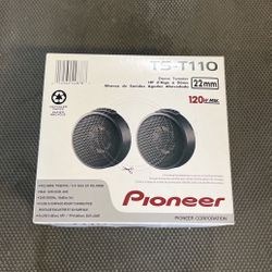 Pioneer 7/8th inch tweeters 120 watts max dome tweeters