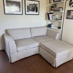 75" Wide Reversible Modular Corner Sectional With Ottoman 