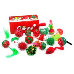 Chiwava cat toys welcome baby 17 pack Christmas set