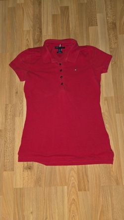 TOMMY HILFIGER RED POLO