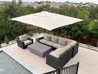 Patio Furniture and Umbrella