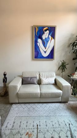 Italian Leathet Sofa Set- One 2seater and 2 single seaters