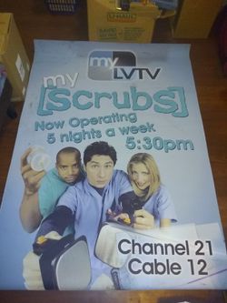 Scrubs tv show poster. HUGE