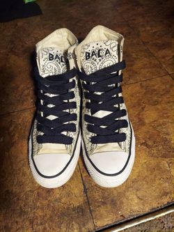 SAMMY BACA BANDANA PRINT SPECIAL EDITION CHUCK TAYLORS SIZE 11