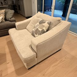 Love Seat And Ottoman