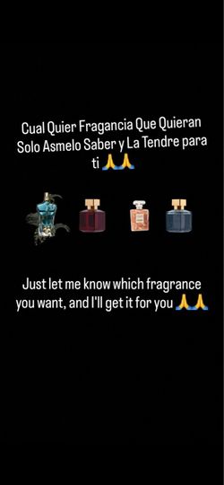 Cual Quier perfume 🙏🙏