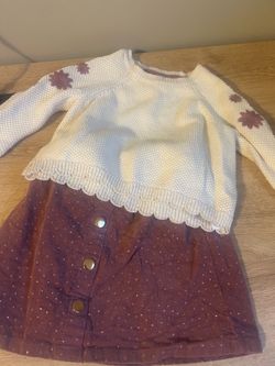 Girls skirt and sweater