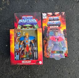 MOTU He-Man and Skeletor Mattel figures, NEW!