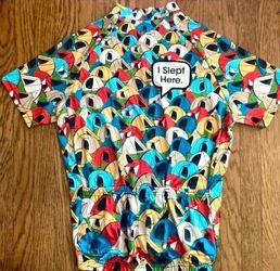 Cycling Jersey Tent Print I Slept Here