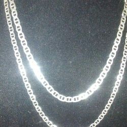 Big Chains.20.in 22 In Sterling Silver Italy Over 45 Gram