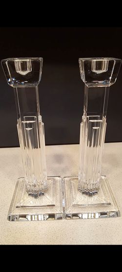 Vintage Waterford Lead Crystal Candlestick Holders