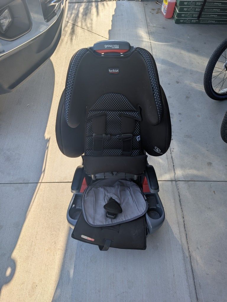 Britax Grow with You ClickTight Harness-2-Booster Car Seat, Cool Flow Gray