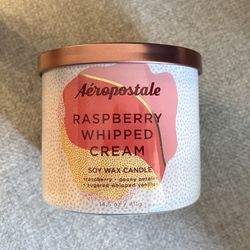 Aeropostale Raspberry Whipped Cream Candle