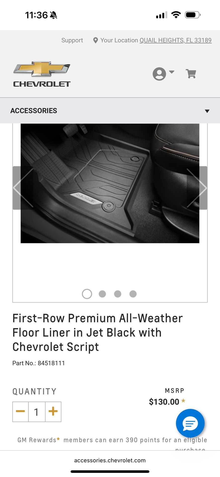 Chevrolet All-Weather Floor Mats