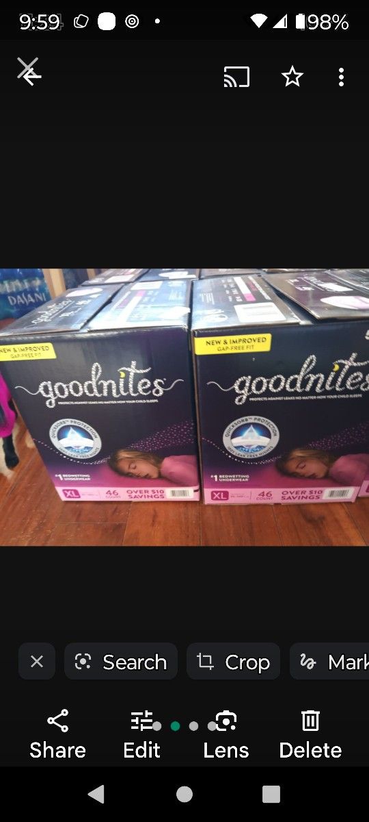 GOODNITES PULL UPS SIZE XL