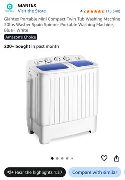 A small washer and dryer
