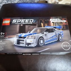 LEGO Speed Champions 2 Fast 2 Furious Nissan Skyline GT-R (R34), Race Car Toy