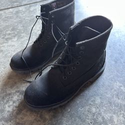 Timberland Black 6 Inch Boot Waterproof 9M