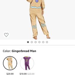 Gingerbread Onesie Shrek Christmas 