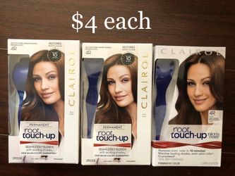 Clairol Root Touch-Up Permanent Hair Color, 4R Dark Auburn Reddish Brown $4 each