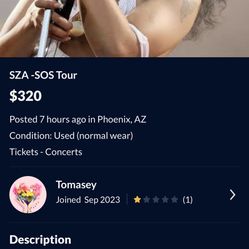 SZA Tickets BE AWARE  Of This “Thomas” Guy!