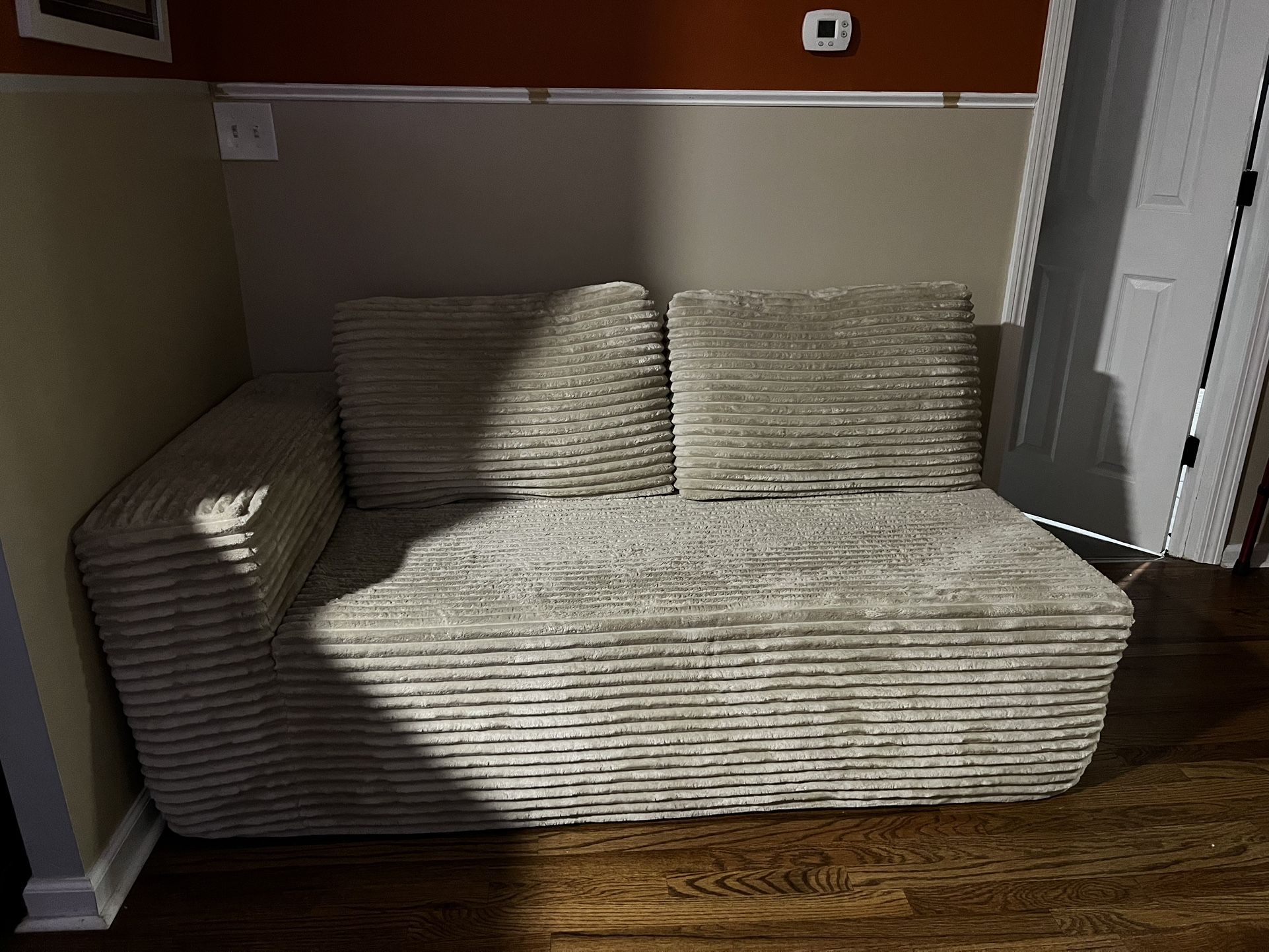 Corduroy Couch Right Arm Rest