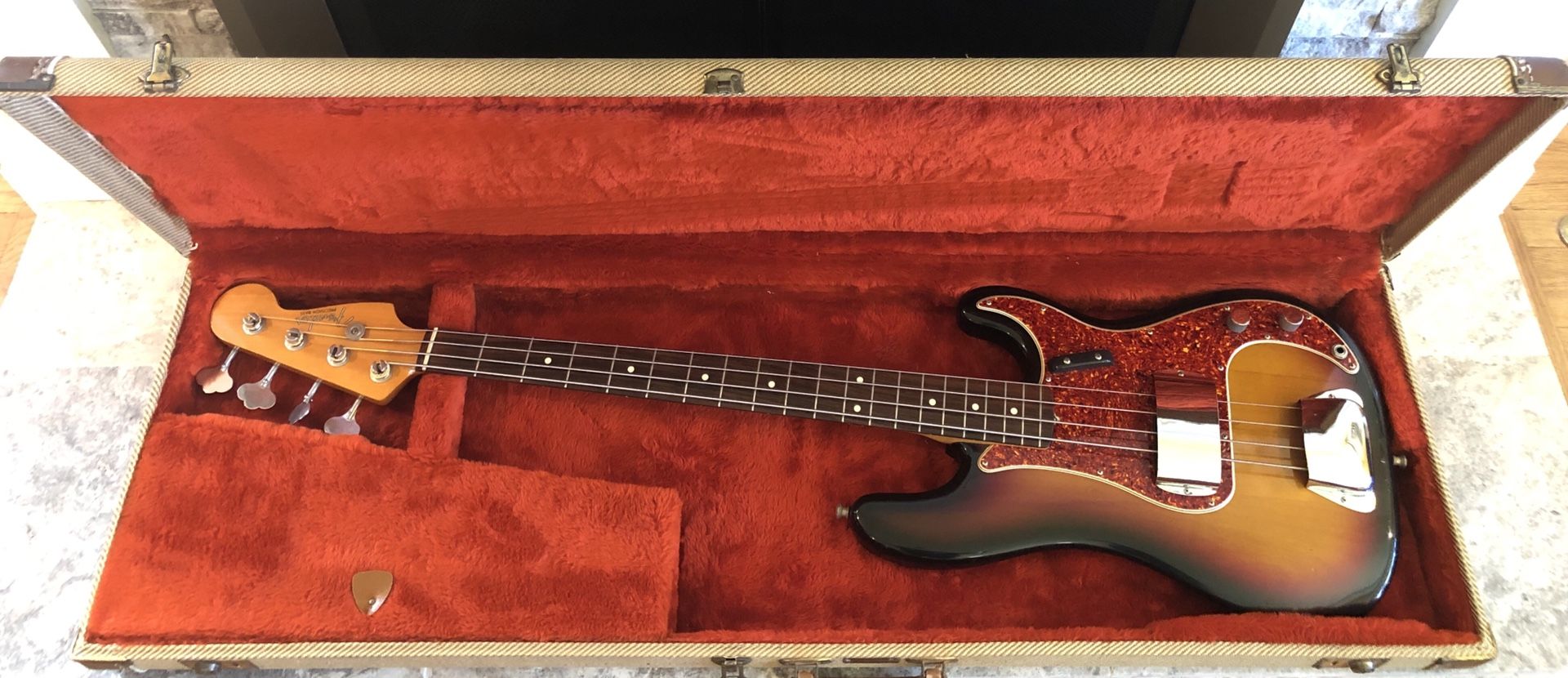 Fender ‘62 Precision Bass Guitar - 1983 Reissue Made in Fullerton, California With Original Case