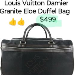 Louis Vuitton Damier Granite Elole Rolling Duffel Bag 