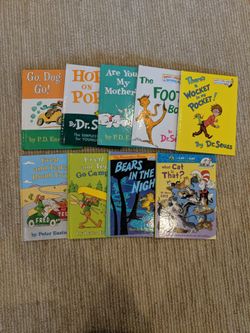 8 Beginner Reader Books, Dr. Suess, Fred And Ted And Bernstein Bears