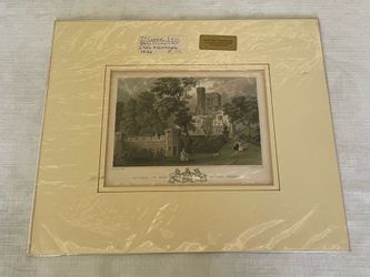 1830s Antique topographical print of St. Clare Castle, Isle of Wight.