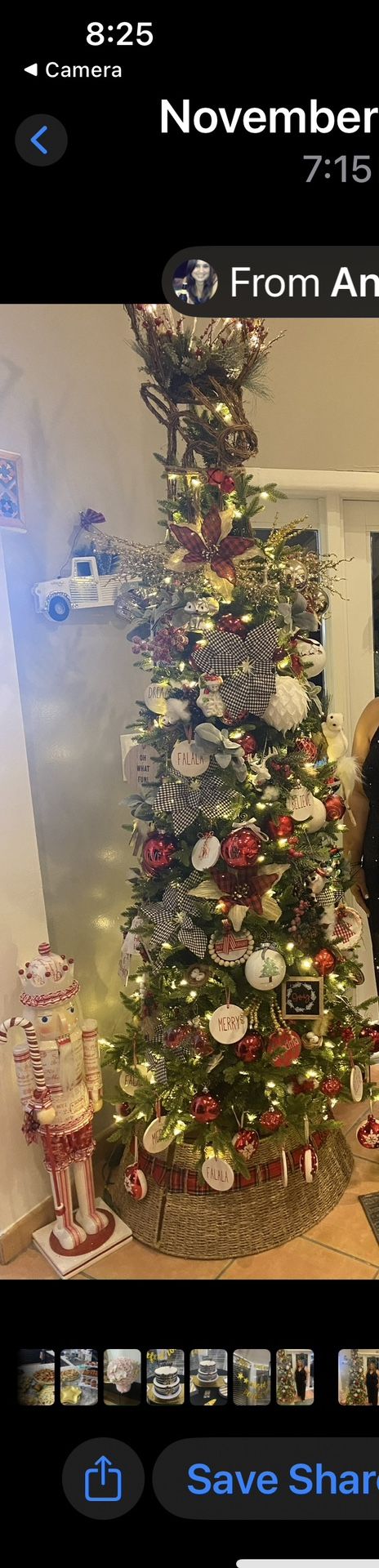Artificial Christmas Tree7 Feet Tall Slim