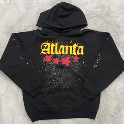 Black Atlanta Sp5der Web Hoodie SS25