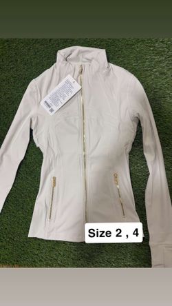 White Gold Zipper Lululemon Jacket